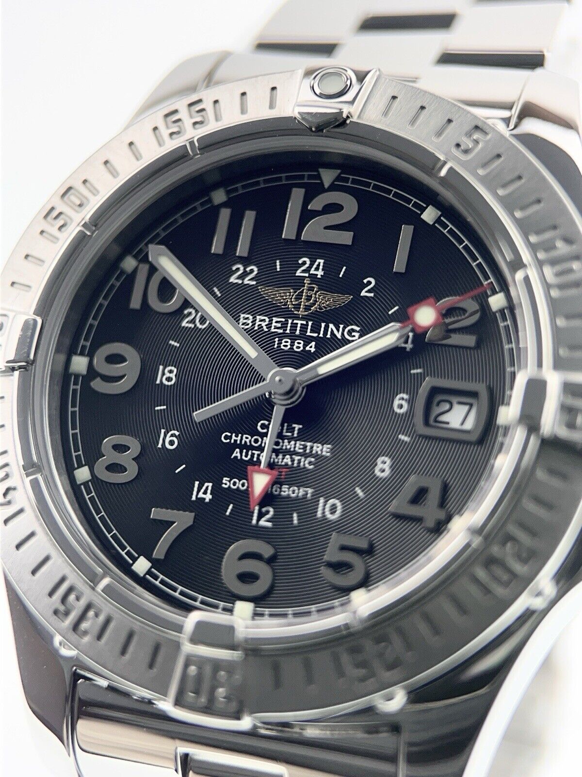 Breitling Colt GMT Stainless Steel Black Dial 40mm Automatic Men’s Watch A32350