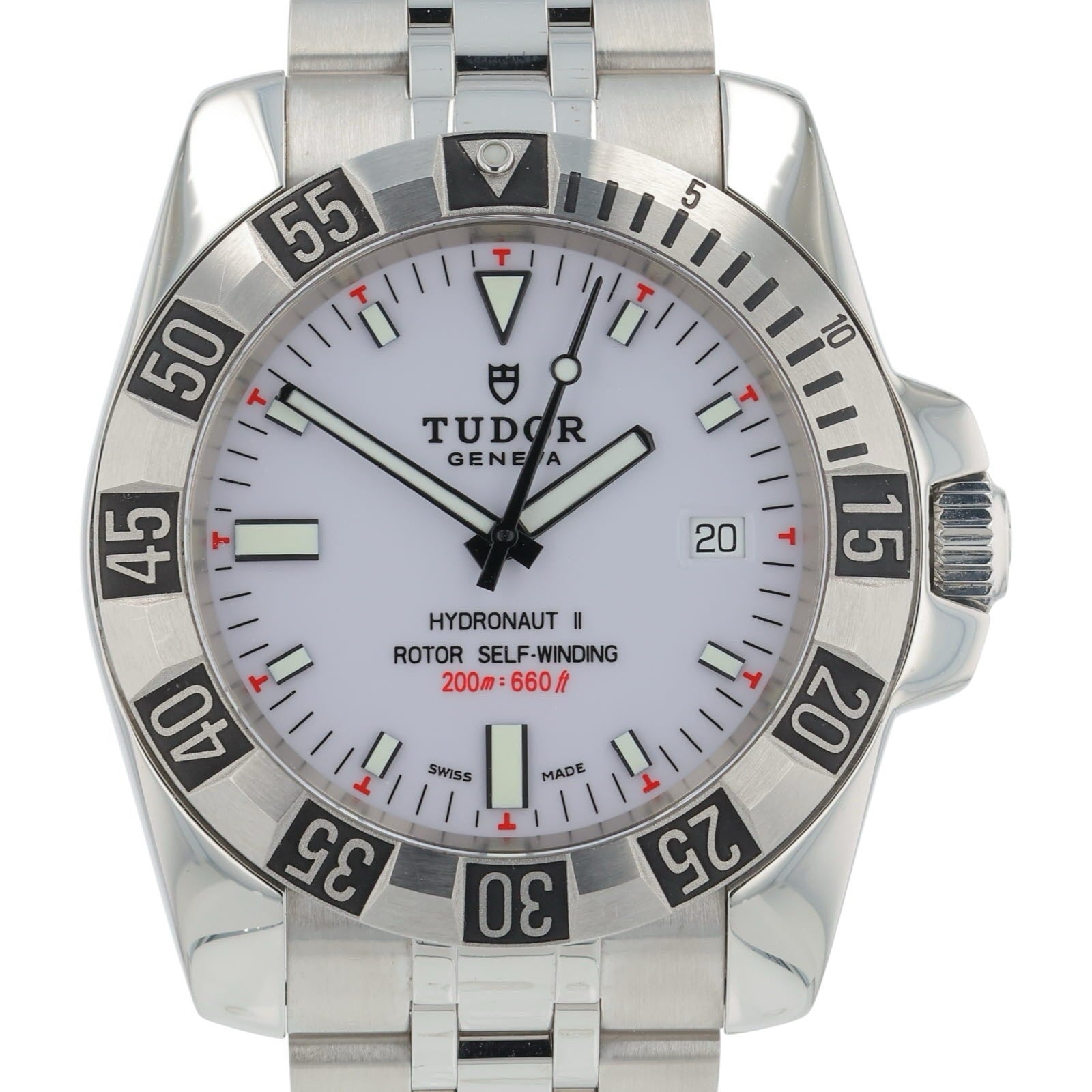 Tudor Hydronat II Stainless Steel White Dial 40mm Automatic Men’s Watch 20040