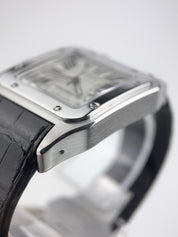 Cartier Santos 100 Stainless Steel Silver Dial 39mm Automatic Mens W20076X8