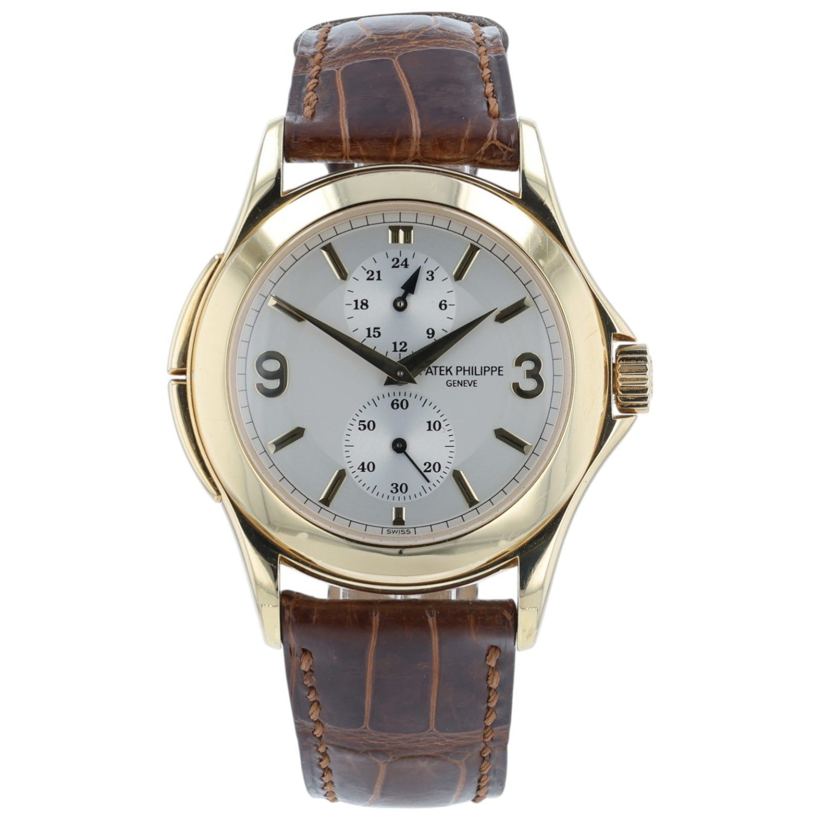 Patek Calatrava Silver Dial 18k Yellow Gold 37mm Manual Wind Men’s Watch 5134J