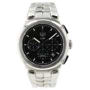 Tag Heuer Link Chrono Black Dial Stainless Steel 42mm Automatic Mens CBC2110