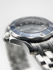 Omega Seamaster Ladies 300M Quartz Movement Watch Blue Dial - Ref. 2224.80.00