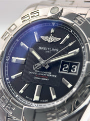 Breitling Galactic Stainless Steel Black Dial 41mm Automatic Men’s Watch A49350
