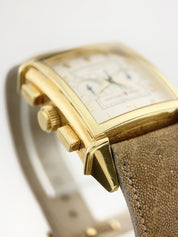 Girard Perregaux Vintage 18k Yellow Gold Silver Dial Automatic Men's Watch 2599