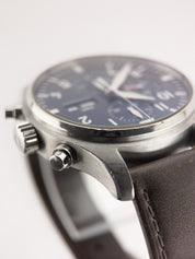 IWC Pilot Chronograph Steel Blue Dial 43mm Automatic Men's Watch IW377714