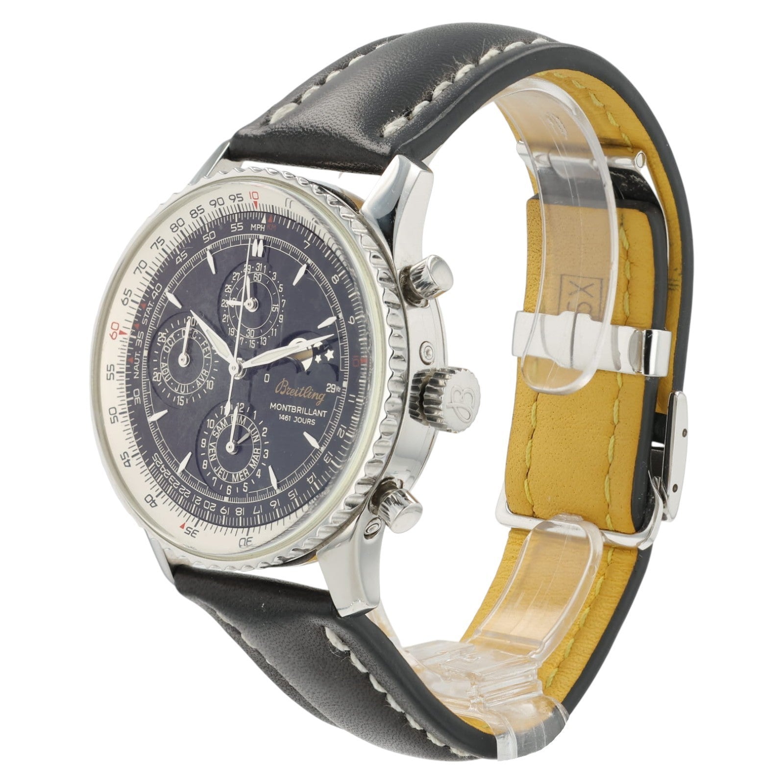 Breitling Navitimer Montbrilliant Black Dial Steel 41mm Automatic Mens A19030