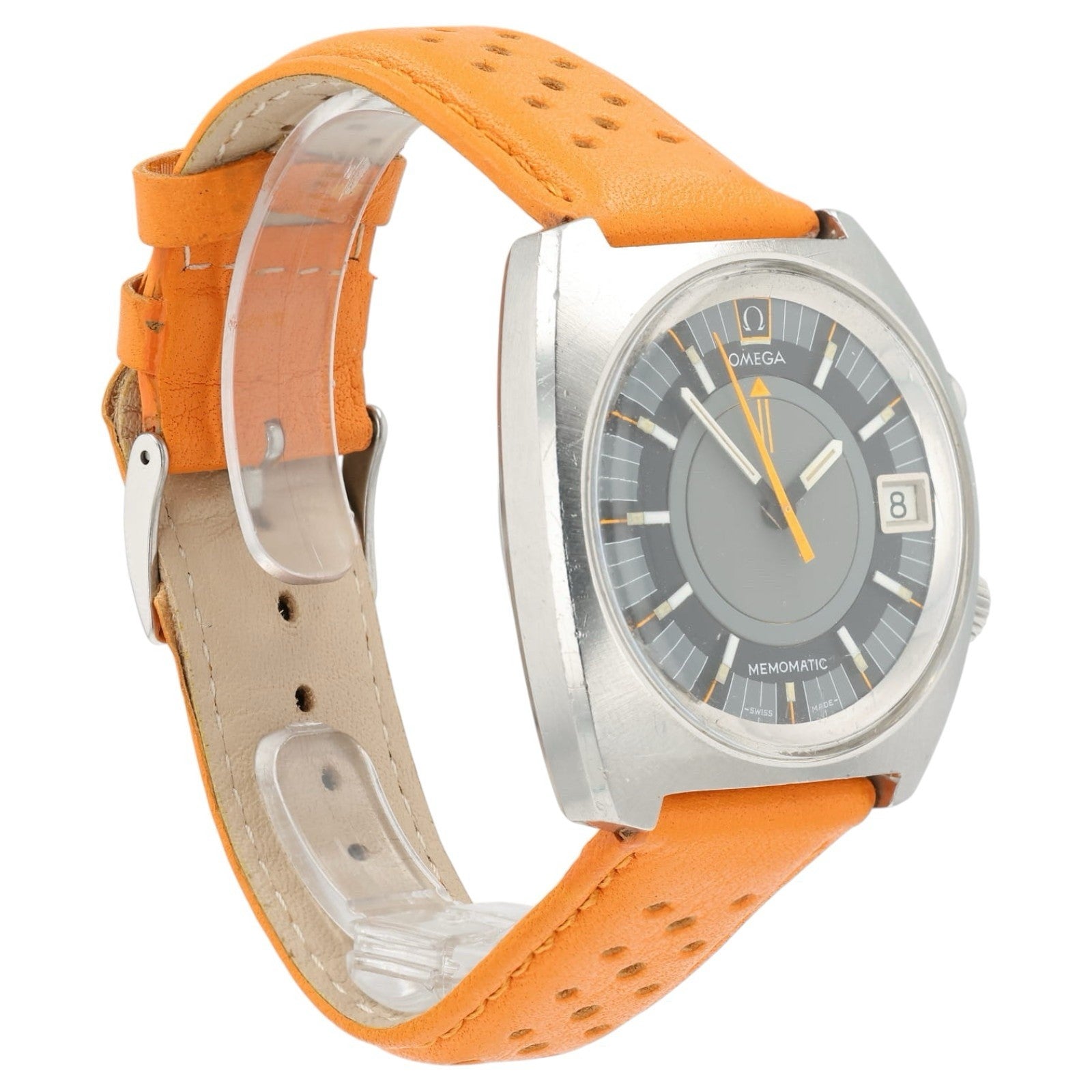 Omega Memomatic Gray Dial Stainless Steel 41x39mm Automatic Men’s Watch 166.0072