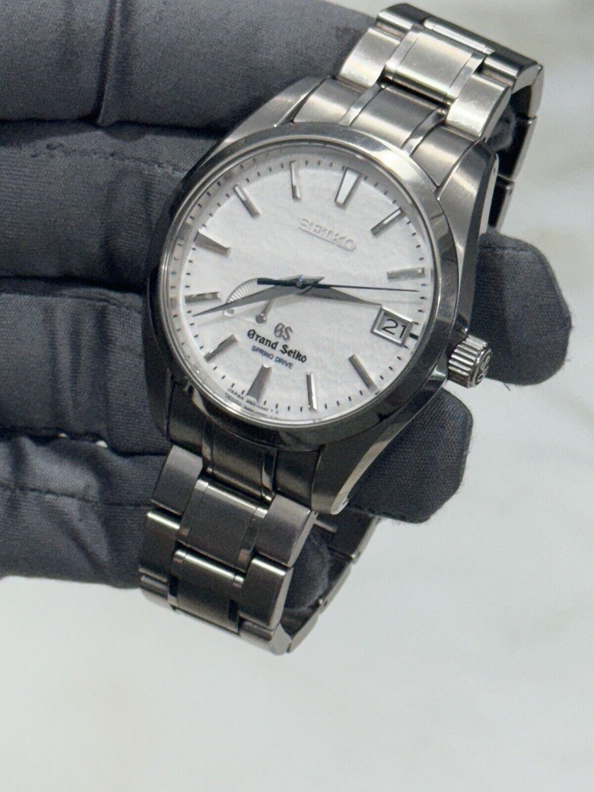 Grand Seiko Heritage Spring Drive Snowflake Titanium 41mm Watch SBGA011 W/ Paper