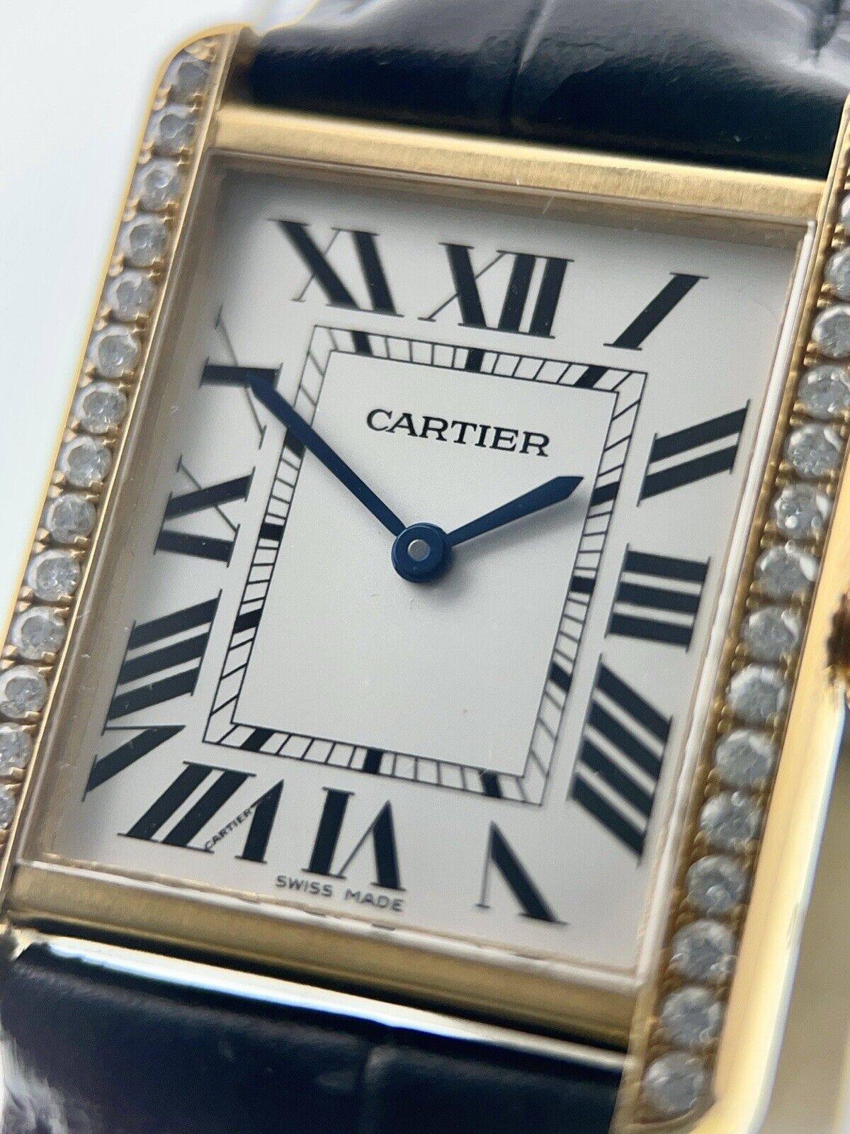 Cartier Tank Solo Gold & Steel Silver Color Dial 27mm Quartz WatchW5200025