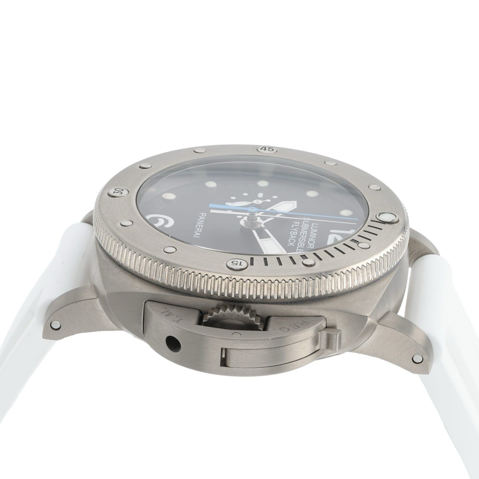 Panerai Submersible Flyback Black Dial Titanium 47mm Automatic Mens PAM00614