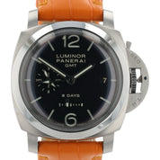 Panerai Luminor 1950 8 Days Steel Black Dial 44mm Manual Wind Mens PAM00233
