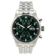 IWC Pilot Chronograph Green Dial Stainless Steel 41mm Automatic Men’s IW388104