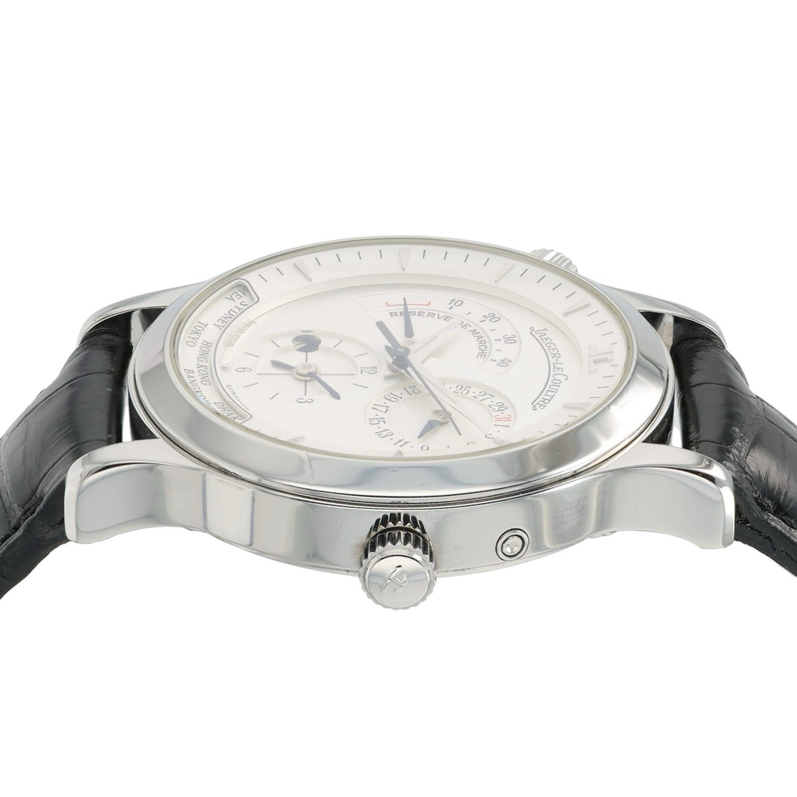 Jaeger-LeCoultre Master Geographic Silver Dial Steel 39mm Automatic 142.8.92