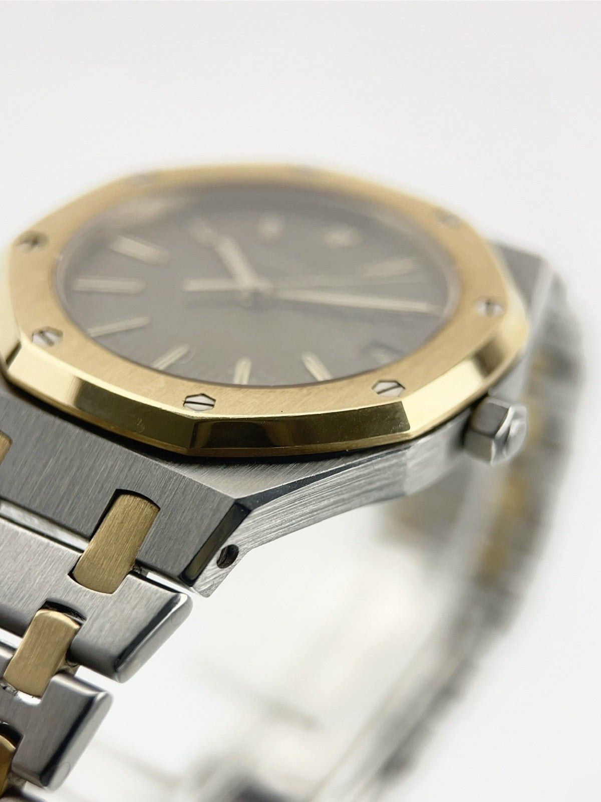 Audemars Piguet Gold & Steel Brown Dial 35mm Quartz Men’s Watch 56023SA