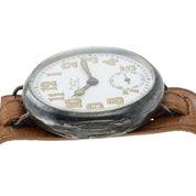 Rolex Dunklings White Dial Silver Case 33mm Manual Wind Men’s Watch