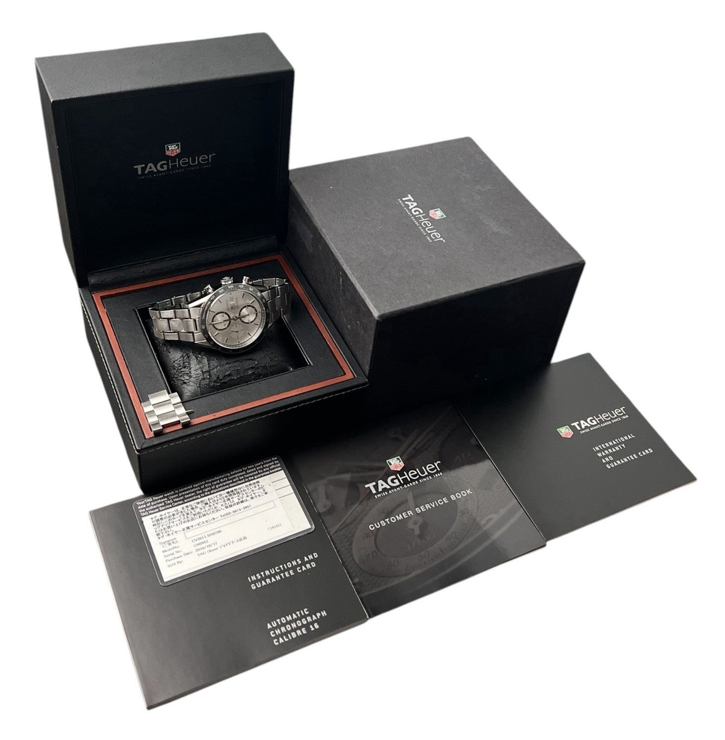 Tag Heuer Carrera Silver Dial Stainless Steel 41mm Automatic Mens Watch CV2011