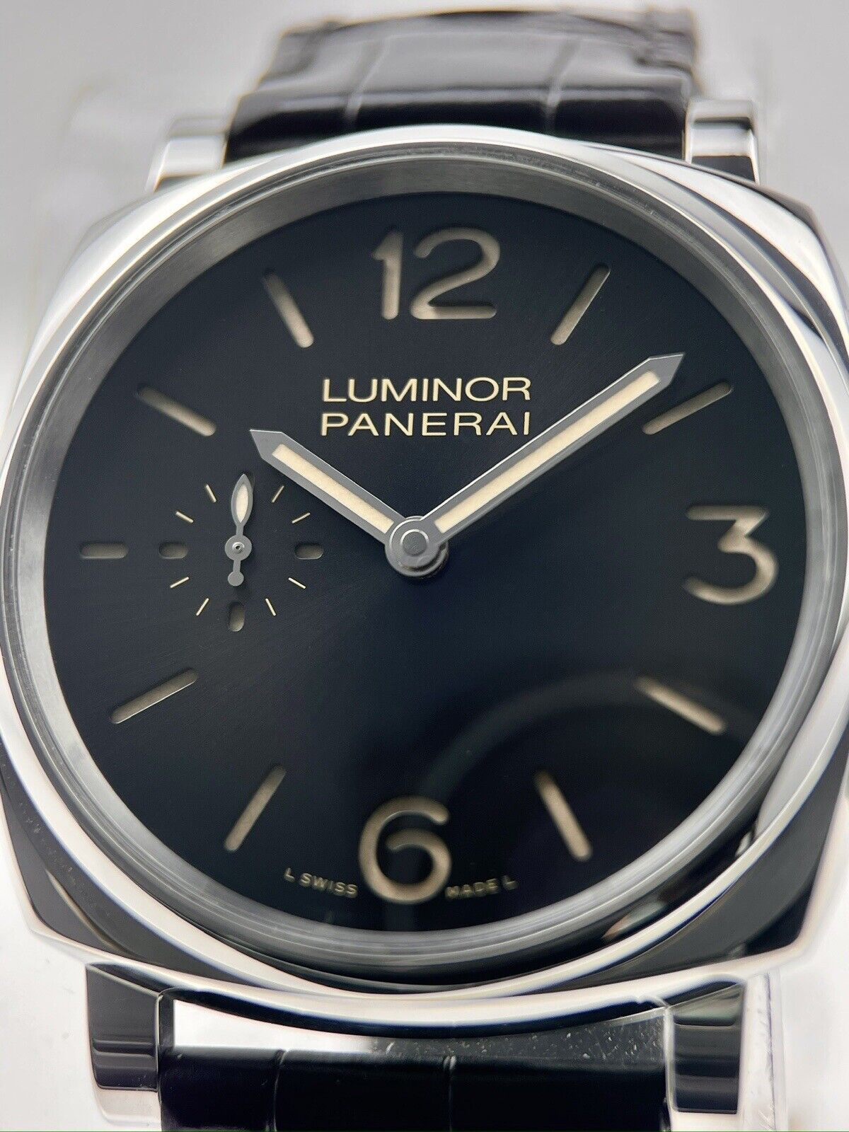 Panerai Luminor Due Black Dial Manual Wind PAM00676 42mm Stainless Steel Watch