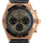 NEW 2025 Breitling Chronomat 18k Rose Gold Meteorite Dial 40mm Watch RB0134