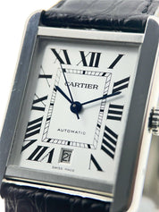 Cartier Tank Solo XL Steel 31mm Automatic Men’s Watch W5200027 - Box/Papers