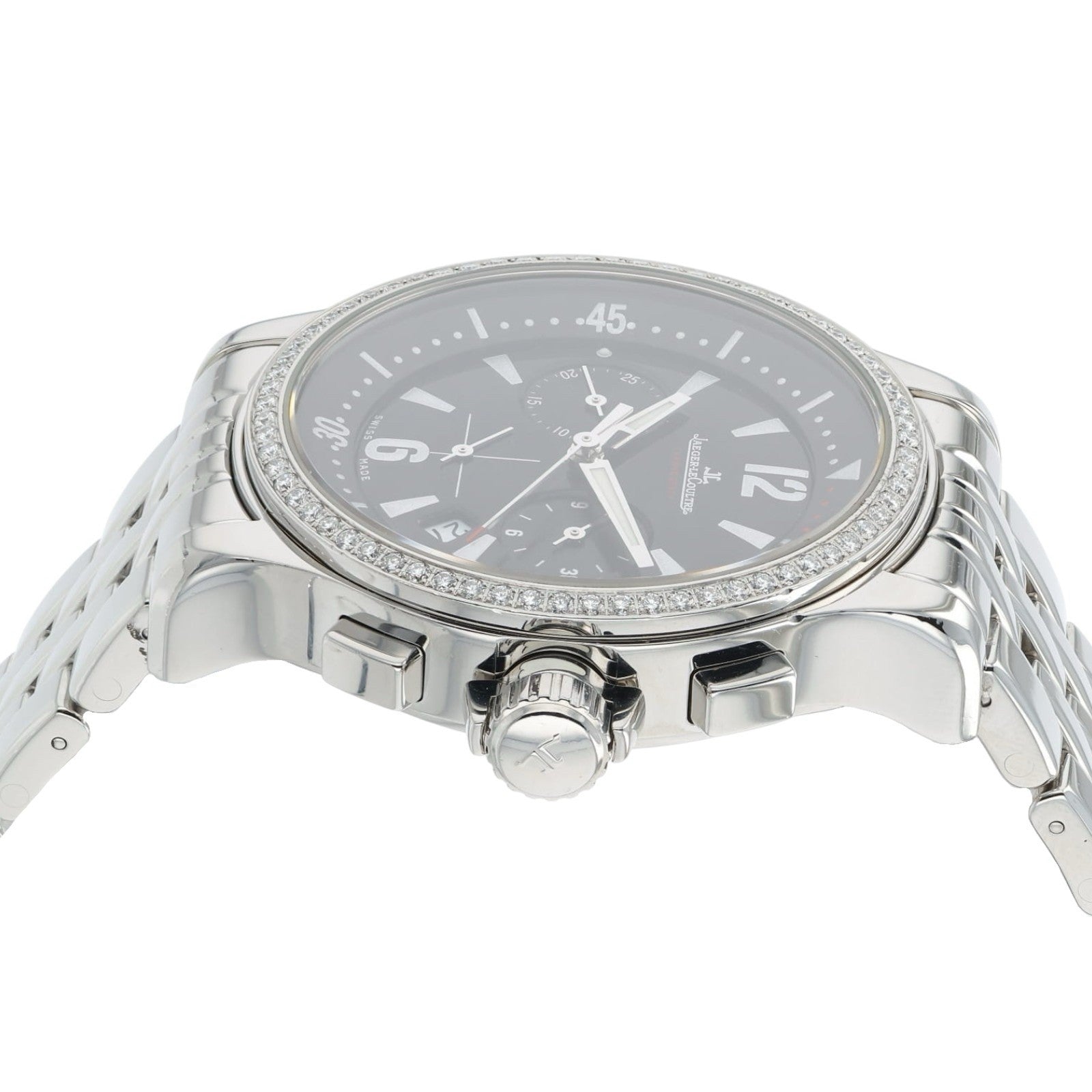 Jaeger LeCoultre Black Dial Stainless Steel 37mm Quartz Movement Unisex 148.8.31