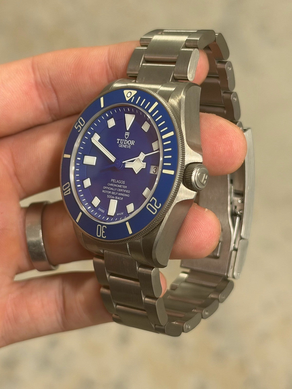 Tudor Pelagos Date Blue Dial Titanium Automatic Men's Watch 25600TB - Watch Only