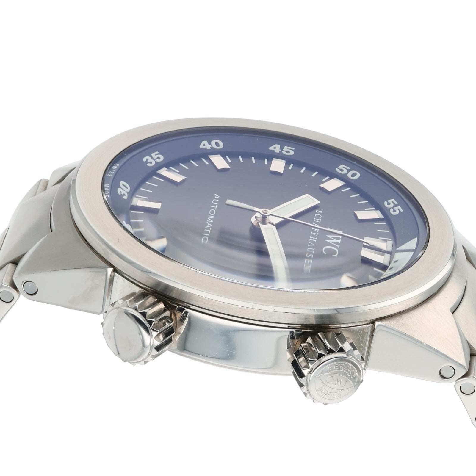 IWC Aquatimer Stainless Steel Black Dial 41mm Automatic Movement Mens IW354801