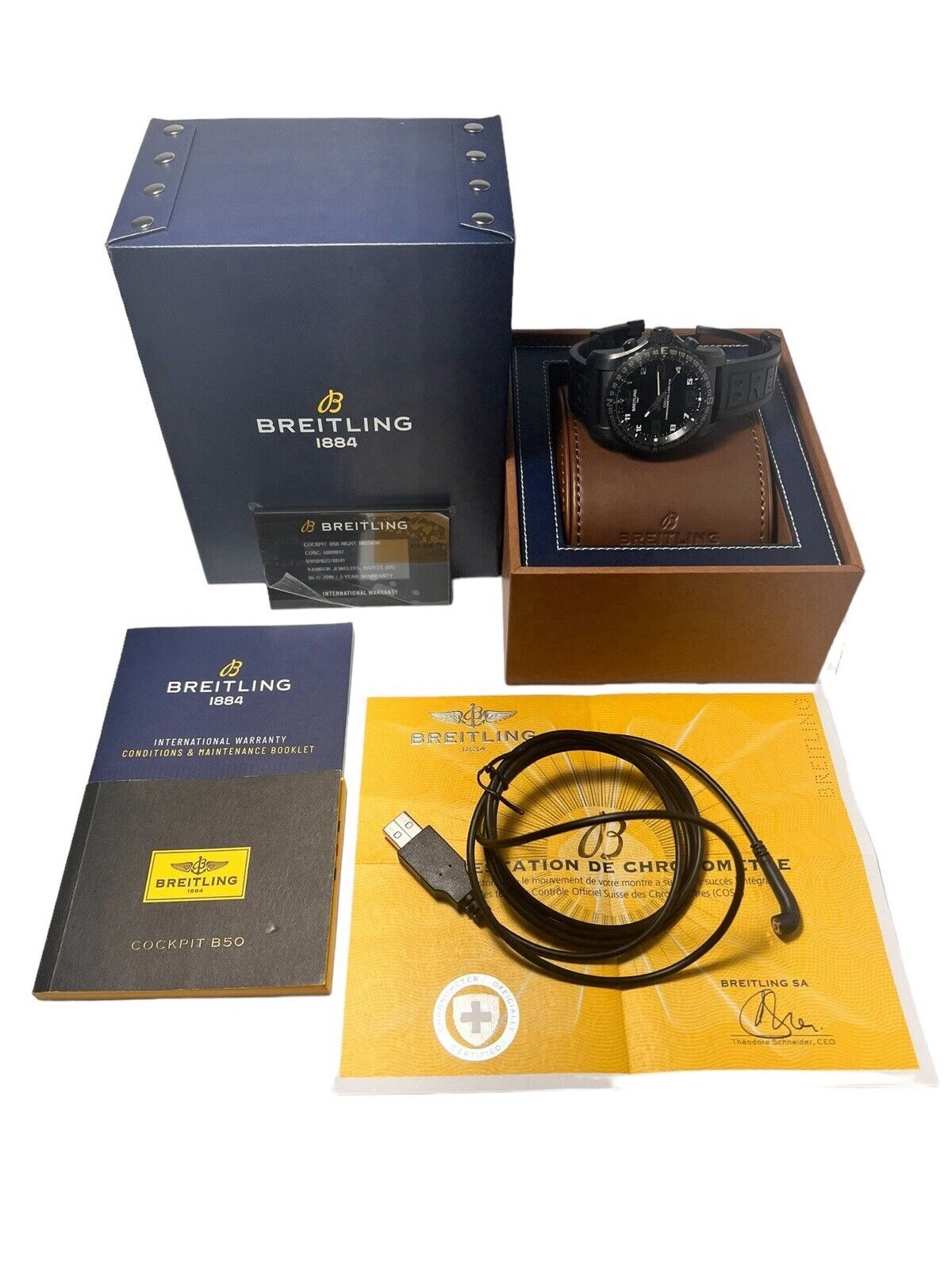 Breitling Cockpit B50 Titanium Black 46mm Automatic Men’s Watch VB5010