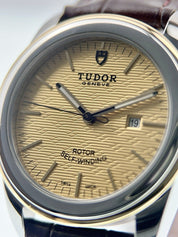 Tudor Glamour Date Stainless Steel Gold Color Dial 31mm Automatic Women's 53003