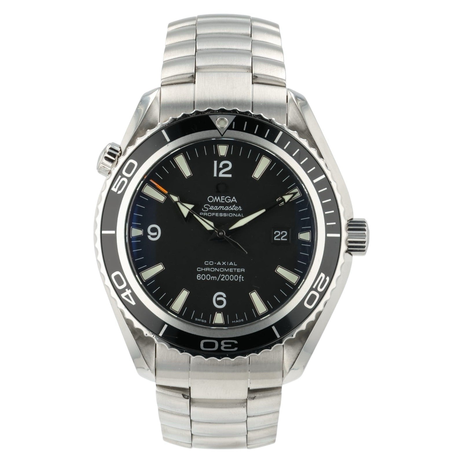 Omega Seamaster Black Dial Stainless Steel 45mm Automatic Men’s Watch 2200.50