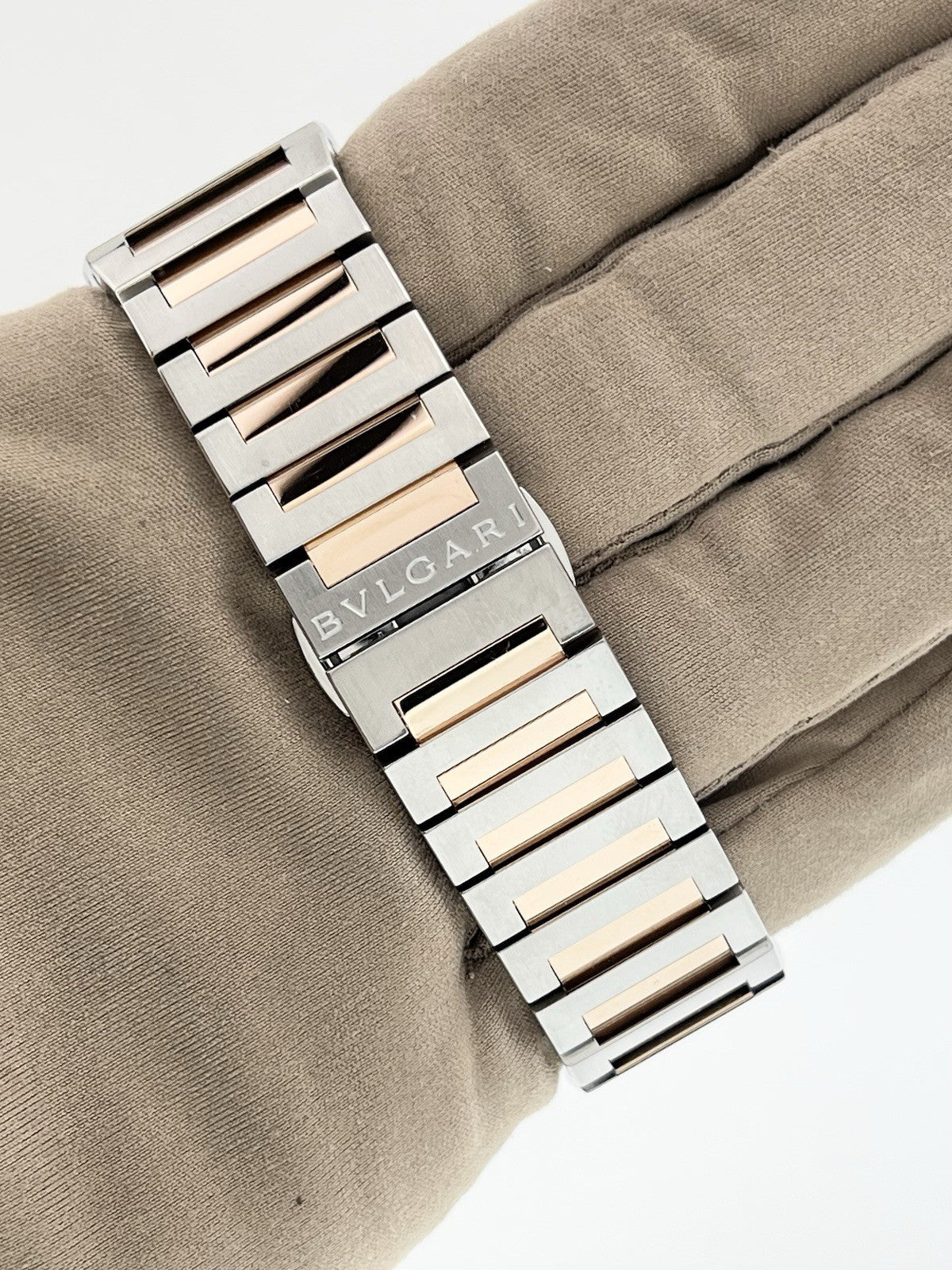 Bulgari Octo Gold & Steel White Dial BGO38S