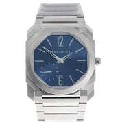 Bulgari Octo Finissimo Stainless Steel Blue Dial 40mm Automatic Mens Watch BGO40