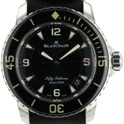 Blancpain Fifty Fathoms Stainless Steel Black Dial 45mm Automatic 5015 1130 52A
