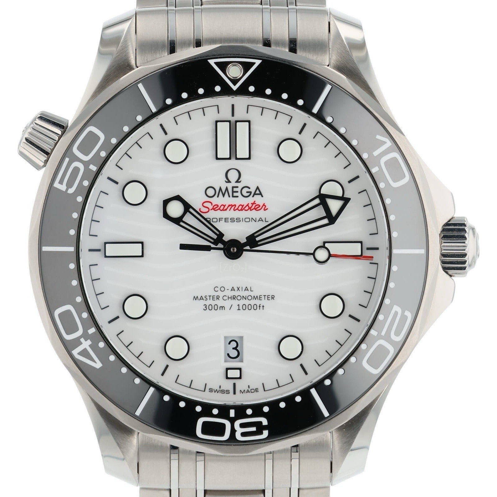 Omega Seamaster Diver Steel White Dial 42mm Automatic Mens 210.30.42.20.04.001