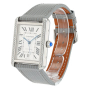 Cartier Tank Solo XL Stainless Steel Silver Dial 31x41mm Automatic Mens W5200027