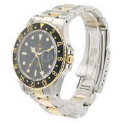 Rolex GMT Master II Black Dial Gold & Steel Black Dial 40mm Automatic Mens 16753