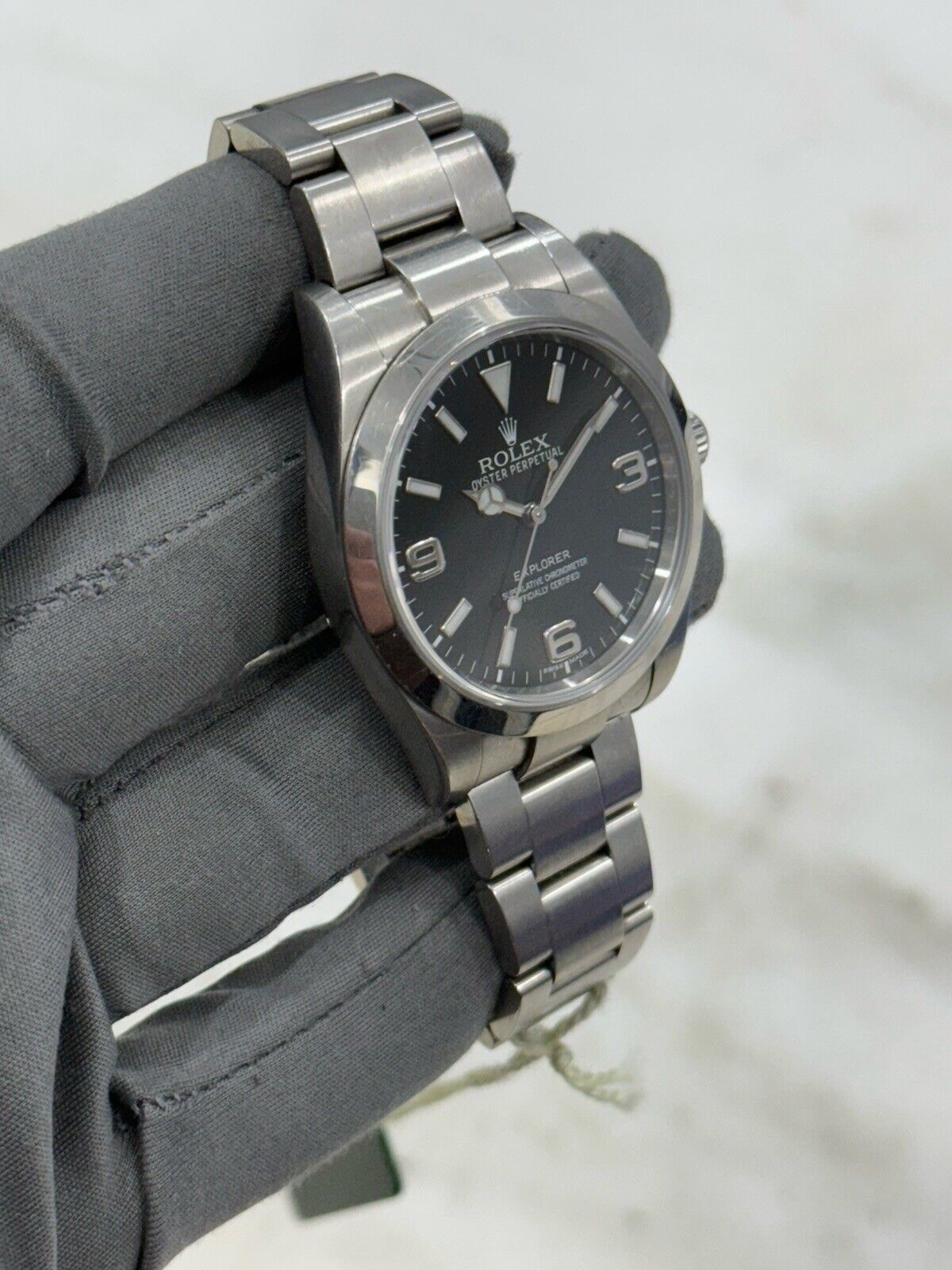 Rolex Explorer Steel 39mm MK1 Automatic Men’s Watch 214270 W/ Papers