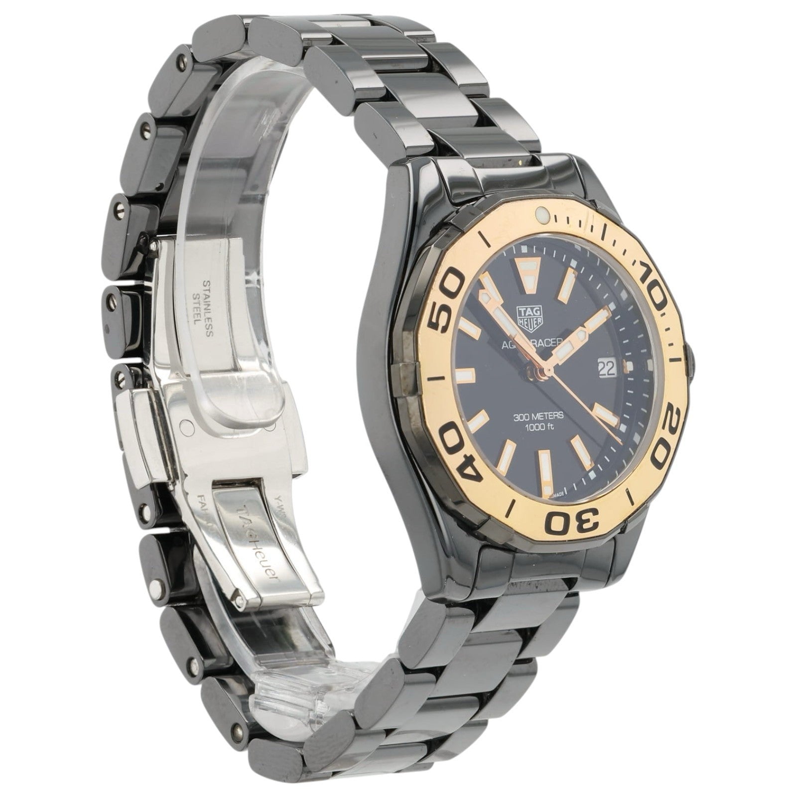 Tag Heuer Aquaracer Black Dial Ceramic 35mm Quartz Women’s Watch WAY1355