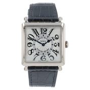 Franck Muller Master Square 18k White Gold Silver Dial 33mm Quartz 6002 M QZ V