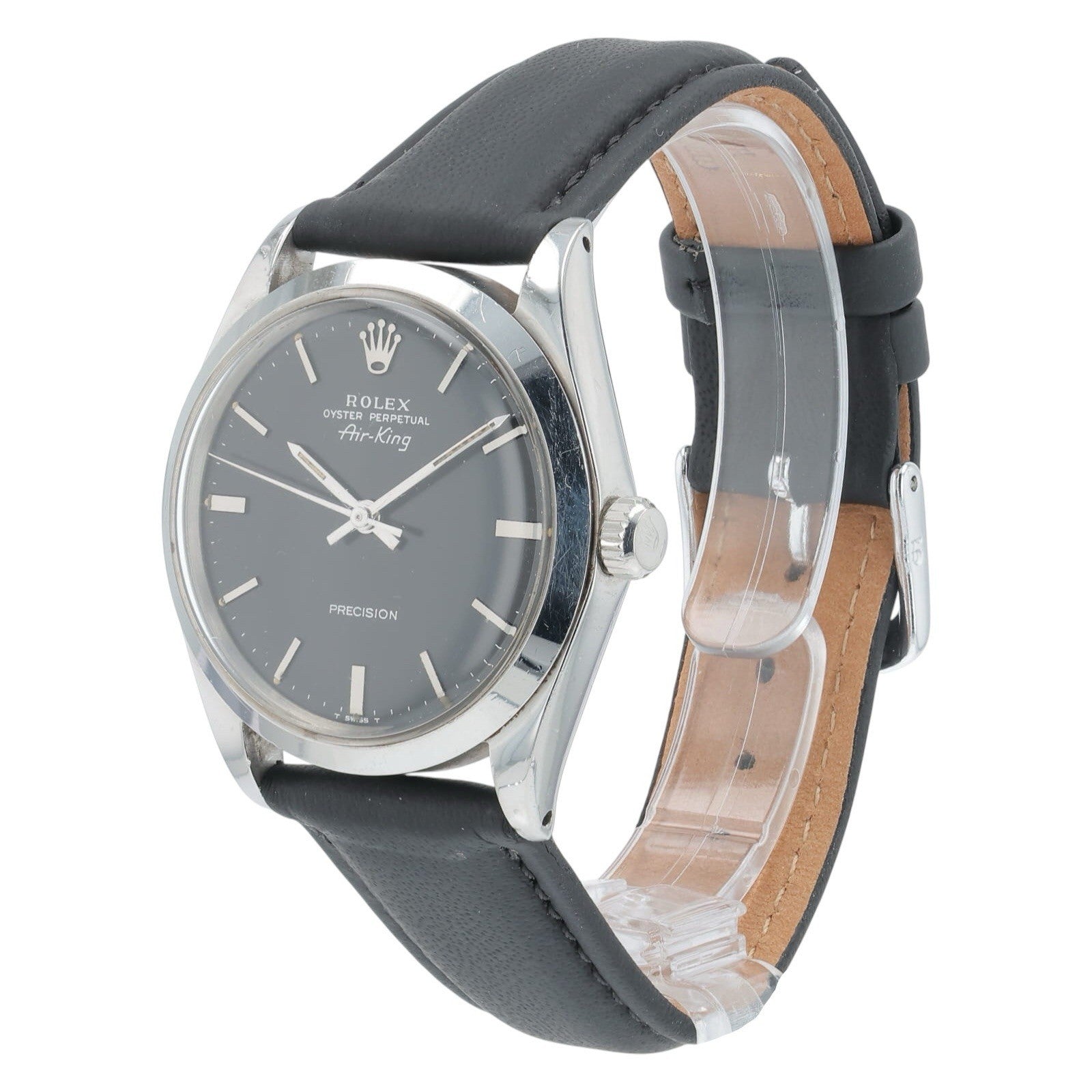 Rolex Air King Stainless Steel Black Dial 34mm Automatic Movement Men’s 5500