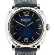 Panerai Radiomir Blue Dial Steel 42mm Manual Wind Small Second Mens PAM01144