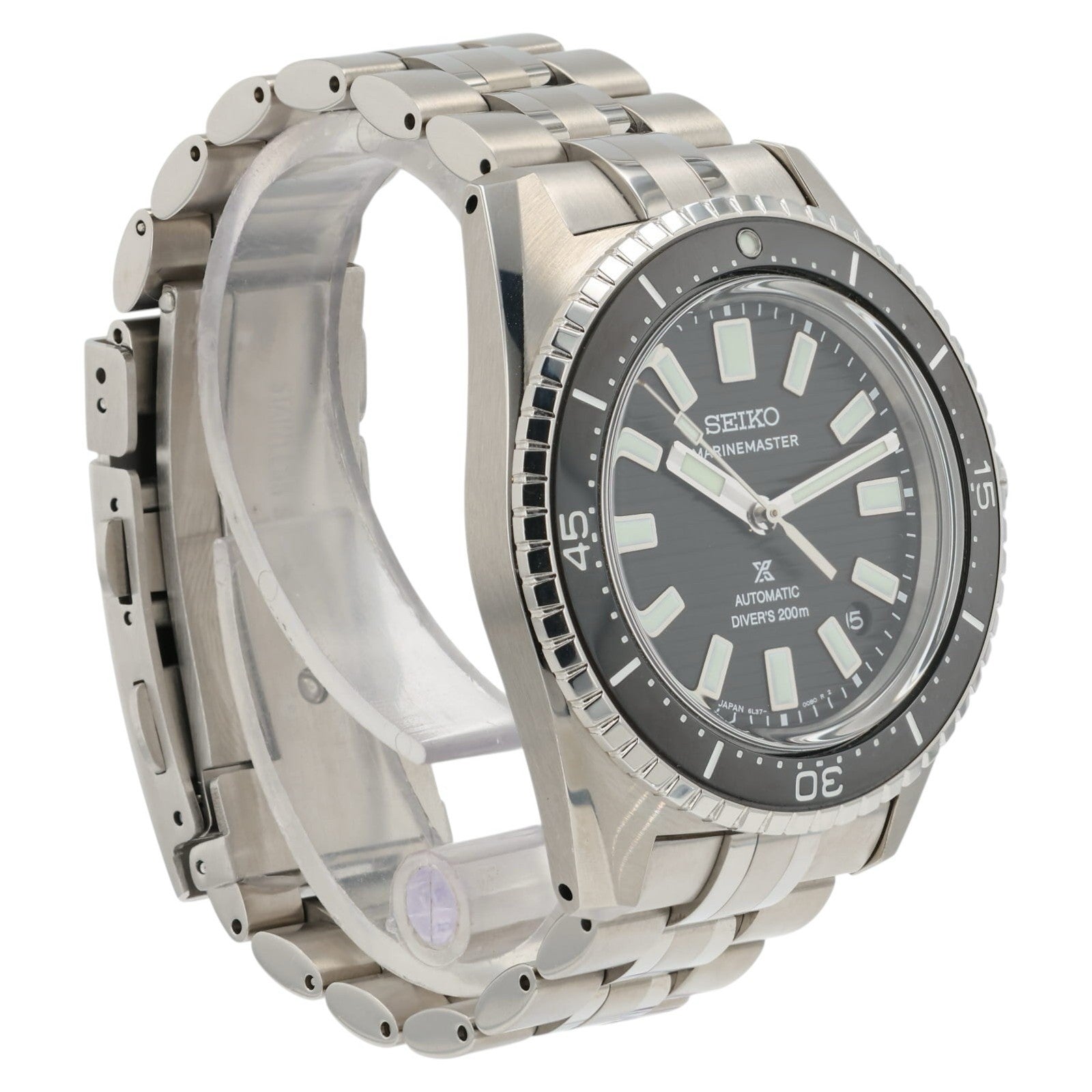 Seiko Prospex Marinemaster Black Dial Steel 39.5mm Automatic Men’s Watch SJE101