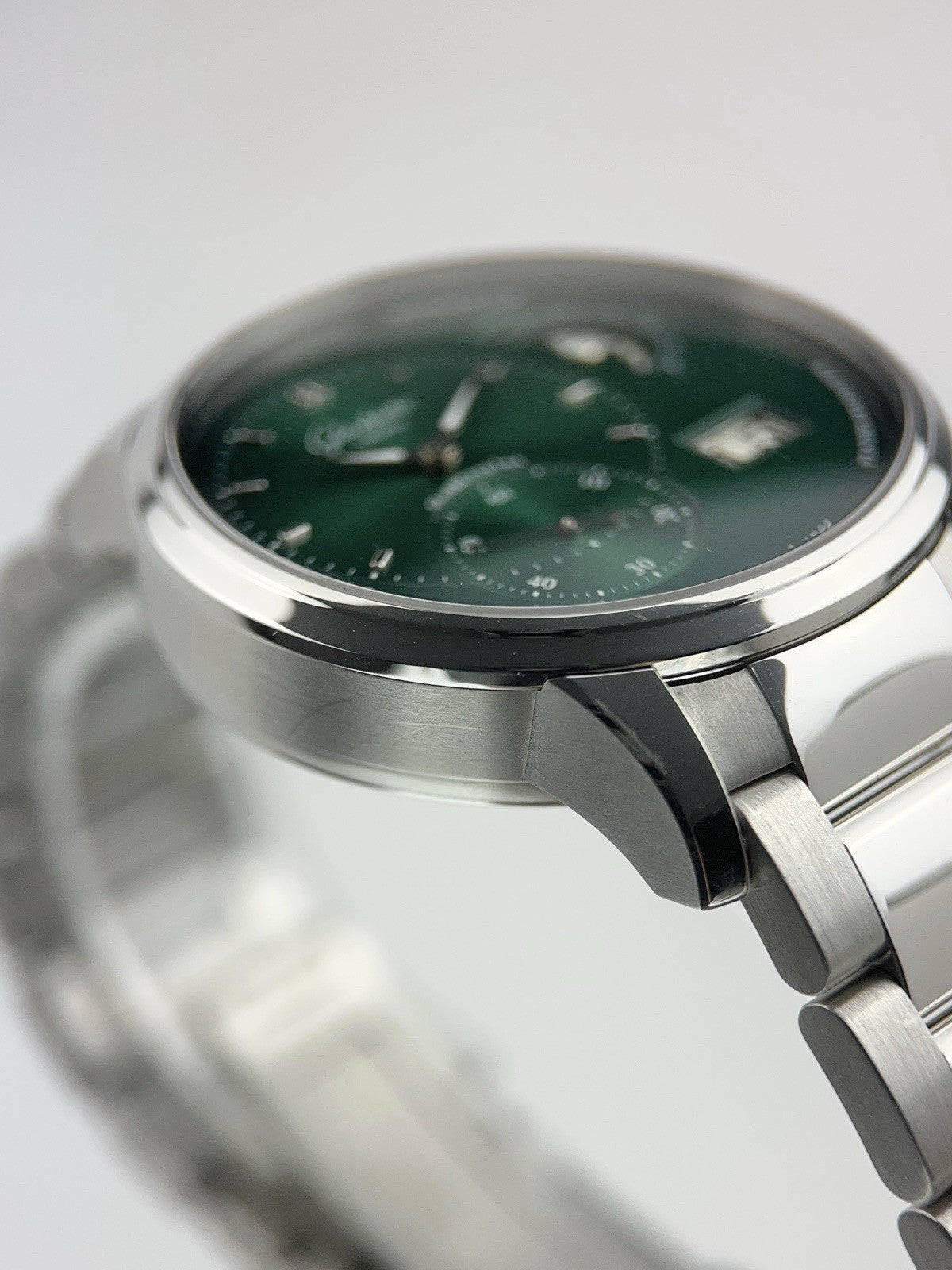 Glashutte Original PanoMaticLunar Steel Green Dial 40mm Auto 1-90-02-13-32-70