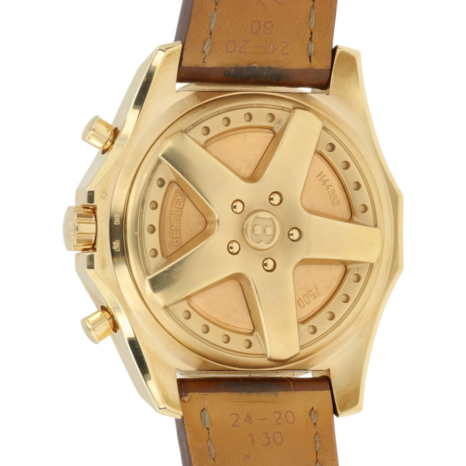 Breitling Bentley Silver Color Dial 18k Rose Gold 48mm Automatic Mens H44363