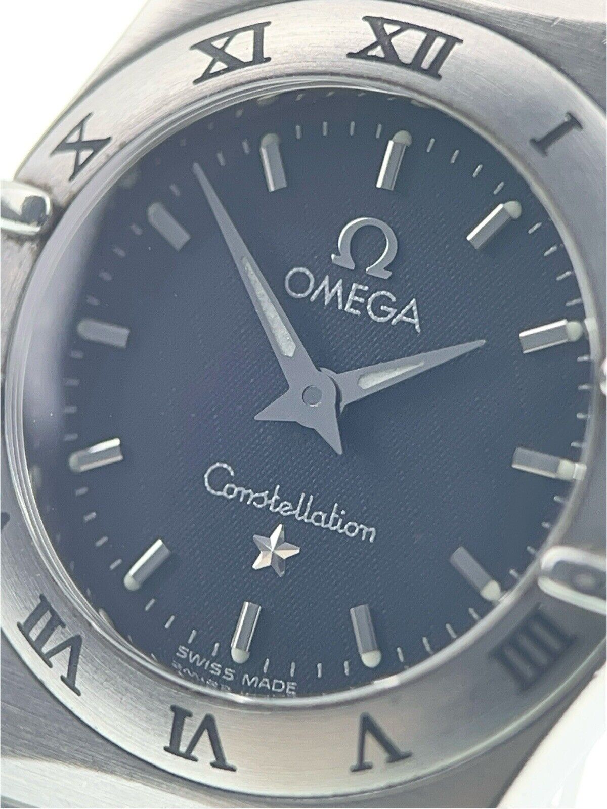 Omega Constellation Stainless Steel Gray Dial 22mm Quartz Women’s Watch 1562.40