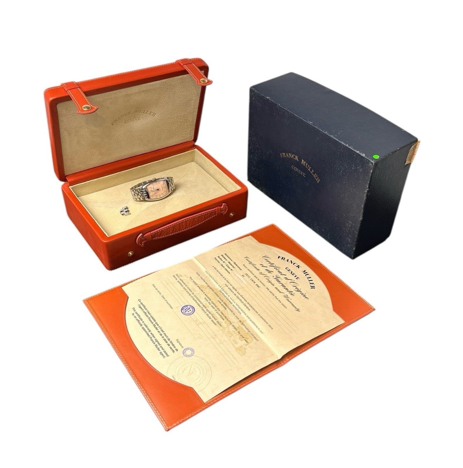 Franck Muller Casablanca Steel Salmon Dial 32mm Automatic Mens Watch 2852 SC H