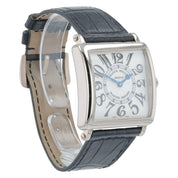 Franck Muller Master Square 18k White Gold Silver Dial 33mm Quartz 6002 M QZ V