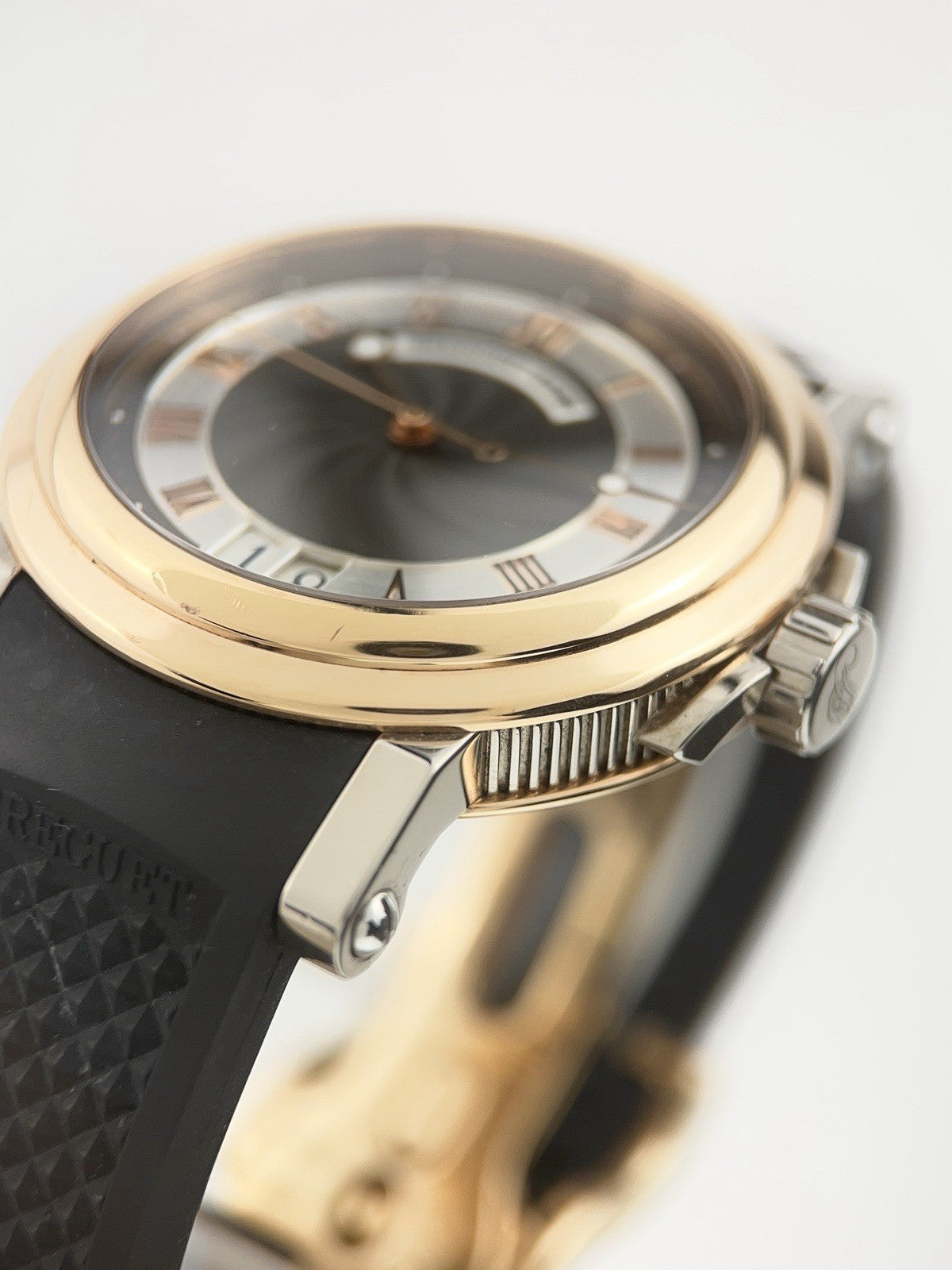 Breguet Marine 18k Gold Big Date 39mm Automatic Watch 5817BE/Z2/5V8 - Full Set