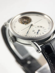 Chronoswiss Regulateur Tourbillon Steel Silver Dial 38mm Manual Wind Mens CH3123