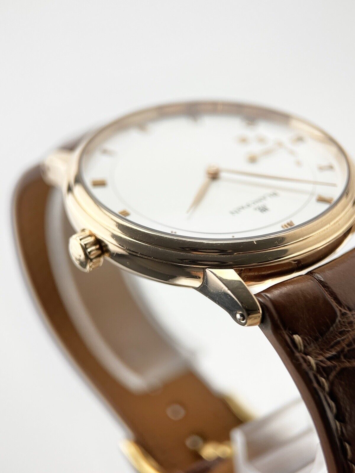 Blancpain Villeret Ultra Slim Automatic 40mm 18k Rose Gold Watch Silver 4040