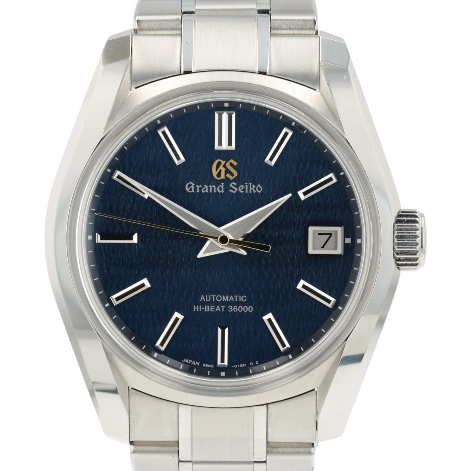 Grand Seiko Heritage Blue Dial Stainless Steel 40mm Automatic Mens Watch SBGH353